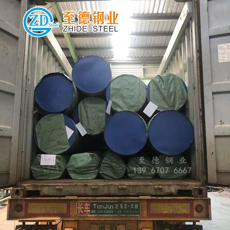 公司出口俄罗斯 630mm×5mm 不锈钢无缝管交付完毕